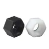 Ventas directas del fabricante: tuercas hexagonales externas de plástico negro, tuercas hexagonales de nylon de plástico blanco m2m3m4m5m16m20