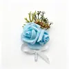 2026 Corsage de Rosa Artificial Amazon Corsage de Boda Flor de Dama de Honor Corsage de Padrino Estilo Bosque Venta Caliente Transfronteriza