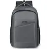 Mochila Dupla de Ombro Masculina para Negócios Grande Capacidade para o Dia a Dia Mochila para Computador Simples Toque de Alto Padrão Passeio Casual Versátil Mochila Masculina