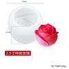 Molde de silicona para vela de rosa DIY Día de San Valentín para poner Molde de cubitos de hielo de rosa whisky hockey sobre hielo molde de hielo