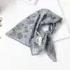 Lenço Xadrez com Bolinhas Vintage de Alta Qualidade Lenço Decorativo para Cabeça Lenço de Seda Novo Estilo Primavera e Verão