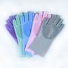 Guantes de Silicona para Lavar Platos de Cocina de Venta Caliente Transfronterizos, Guantes Impermeables para Limpieza del Hogar, Guantes Multifuncionales Descontaminantes y Antideslizantes