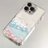 Funda para Teléfono Graffiti Nube Blanca Manzana 17PROMAX iPhone16/15/14 Space Case 13/12 Transparente Cobertura Completa