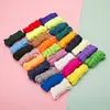 Ponto 10mm Colorido Poliéster Camada Dupla Cadarços Planos Saco com Cordão Capuz de Moletom Calças Casuais Cordão Atacado