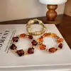 Pulsera Retro de Rombo Geométrico Irregular para Mujer, Alta Elasticidad, Lujo Ligero, Moda de Gama Alta, Estilo Nuevo Exquisito y Versátil