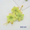 Pacote de Material de Fio de Flor Estrela de 3 Cabeças de Flor de Cerejeira Artificial para Casamento Caixa de Flores Materiais Auxiliares Conjunto de Decoração para Salão de Casamento Arranjo de Flores para Guia de Estrada