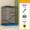 Gaiola de Esquilo de Três Camadas, Gaiola Especial para Chinchilas e Esquilos, Grande Gaiola Villa Elevada para Gerbils e Esquilos Voadores, Gaiola Pequena para Animais de Estimação