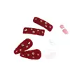 Pinza para el Cabello de Tela Vintage Roja Estilo Nuevo Pinza Lateral para Mujeres, Accesorio para el Cabello Pinza Bb de Gama Alta para Otoño e Invierno, para Cabello Suelto y Flequillo