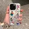 Capa de Celular Prata Colorida Xiaoxin para iPhone 17 Pro Max, 16 Plus, 15, 14, 13 e 12 é Adequada para Meninas com Alto Valor Estético