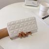 Billetera Larga Nueva de Hilo de Bordado, Bolso de Moda Estilo Pequeño Fragante para Teléfono Móvil, Bolso Clutch de Gran Capacidad con Múltiples Ranuras para Tarjetas, Bolso con Cremallera Transfronterizo