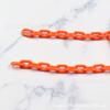 Accesorios de joyería DIY, cadena en forma de U cerrada fluorescente de 13 x 8 mm, cadena para bolso, pantalones, sombrero, ala, precio de 1 metro