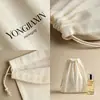 Saco de algodão fino com cordão para guardar cosméticos, joias e acessórios, pequeno saco de pano para sapatos, roupas e presentes, personalizável com logotipo