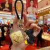 Llavero de Mazu Chapado en Oro de 999, Cadena para Teléfono, Cadena para Teléfono de Regalo de la Atracción Turística de la Isla de Meizhou, Colgante para Coche, Protección Divina para la Seguridad