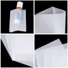 Bolsas de CPE esmeriladas a prueba de polvo en stock, estilo liso, bolsas de embalaje planas ecológicas para accesorios electrónicos, convenientes de usar