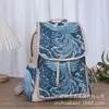 Mochila casual de doble uso tejida y bordada con jacquard de hilo de oro de estilo étnico, perfecta para viajar en Yunnan