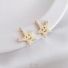 Oro de 14K Bolsillo Conservación del Color Sonrisa Expresión Circonita Estrella Luna Colgante DIY Collar Pulsera Colgante Joyería Colgante