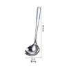 Cuchara de Sopa de Acero Inoxidable 304 para Ramen, Cuchara para Gachas de Cocina Casera, Cuchara Grande de Alto Valor Estético para Uso en la Cocina