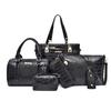 Maleta Transfronteriza de Moda con Patrón de Cocodrilo Venta al por Mayor Juego de Seis Piezas Bolsa Grande Compra Uno y Llévate Cinco Gratis Bolso de Mujer Nuevo Bolso de Mujer de Cuero Patentado Europeo y Americano