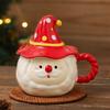 Taza Mágica Navideña Creativa Marca Taza de Aspecto Elegante Taza de Agua Linda con Tapa Recuerdo Regalo para Niña