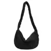 Bolsa de Veludo para Comércio Exterior Feminina 2026 Novo Estilo Sistema Mori Simples Casual para o Dia a Dia Bolsa Transversal Aluno Aula Bolsa Dumpling