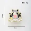 Nuevo broche de metal lindo de dibujos animados de comercio exterior, pin de insignia de aleación personalizado de moda ins japonesa para mujer