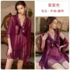 Guiruo Lencería Sexy Encaje Dulce Malla de Puntos Transparentes Atrevida Escote Profundo Espalda Descubierta Bata con Lazos 4812