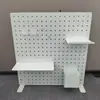 Tablero perforado Tablero de agujeros Sin taladro Escritorio de estudiante Escritorio de computadora Estante de organización de almacenamiento Estante de exhibición Agujero redondo divertido Tablero de agujeros