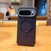 Compatible con Funda Magnética para Teléfono Google Pixel 11ProXL Google 10A Marco Metálico para Lente Funda Protectora de Cuero