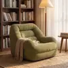 Sofá perezoso compacto que no ocupa mucho espacio, silla acogedora para dormitorio y balcón, silla individual de tatami para ocio con respaldo, adecuada para el ventanal de los niños