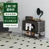 Armário de revistas com porta basculante estilo tronco de árvore Estante estilo japonês Estante com prateleiras Armário com gavetas Armário lateral para sala de estar Armário de armazenamento para entrada Armário de armazenamento nórdico