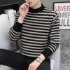 Hogar Otoño e Invierno Tejido Cuello Alto Dorado Sable Suéter Combinable para Hombre