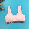 Conjunto de Ropa Interior de Desarrollo para Niñas con Letras de Moda para Escuela Secundaria y Primaria Chaleco Pequeño con Almohadilla de Esponja Ropa Interior