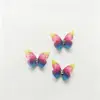 Mariposa de Doble Capa de 2 cm con Diamante, Mariposa de Malla de Tul Estéreo de Doble Capa para Decoración DIY de Uñas, Belleza Facial.