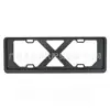 Suporte de placa de carro azul de pista dupla, moldura de placa verde, moldura de placa anti-roubo, suporte de placa de carro, moldura de suporte de placa