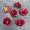 Flores artificiales 5CM cabezas de rosa DIY hechas a mano decoración de boda para el hogar materiales florales pasador flor de soltera corsage flor de solapa flor artificial transfronteriza al por mayor