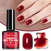 Set de esmalte de uñas en gel de resina de 6 colores Ámbar Caramelo Ámbar Carey Transparente Gel de Fototerapia Comercio Exterior En Stock