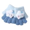 Luvas infantis outono e inverno meninas kulomi quente velo - forrado dos desenhos animados dos homens inverno anticongelante luvas de dedo do bebê