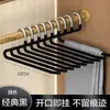 Cabide de Calça em Formato de Ganso para Uso Doméstico, Presilha Especial para Calça que Não Marca, Antiderrapante em Forma de Z Ferramenta de Armazenamento Embutida para Guarda-Roupa