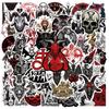 50 peças Novos adesivos de grafite Devil Satan capa de celular tablet skate capacete de motocicleta adesivos de terror à prova d'água