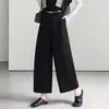 Calça larga curva simples e estilosa para mulheres, novo modelo outono 2026, cintura alta, modeladora, cropped, solta e versátil, calça casual