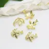 DIY joias acessórios de cobre fundido mini coreano artesanal flor chapéu flor suporte vintage acessórios de cabelo acessórios material pingente pequeno