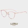 Nuevo Marco de Lentes para Mujer de Lujo Ligero Europeo y Americano de Venta Caliente tr90 Marco para Miopía de Estudiante 8425