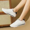 Zapatos Forrest Gump para Mujer Verano Nueva Moda Color Contraste Zapatos Blancos Zapatos de Una Capa para Mujer Deportivos Boca Baja con Cordones Casuales
