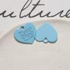 Pendientes DIY de aleación de pintura simple de nicho para todas las ocasiones, con palabra unilateral y corazón colgante, accesorios para el cabello de mujer, material para funda de teléfono, lote