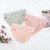Nova calcinha feminina de cintura média de renda sexy sem costura japonesa confortável respirável grafeno crotch cuecas para meninas