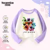Poppy's Playtime Capítulo 3 Ropa Sudadera de Manga Larga para Niños Primavera y Otoño Animalito Sonriente Estampado de Gato Dormido