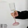 Copa de Vidrio Recta con Polvo Esmerilado Estilo Ins Alto Valor Estético Copas de Champán Copa de Vino Dulce Vaso de Cóctel Creativo