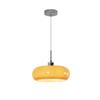 Luminária de Teto de Madeira Vintage na Cor Persimmon Creme para Hall de Entrada, Corredor, Varanda, Lavabo ou Quarto