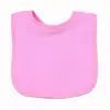 Baberos de Felpa Suave de Color Sólido de Doble Capa Fabricante Venta al por Mayor Baberos para Bebé Toallas para Saliva Productos para Madre y Bebé Venta al por Mayor