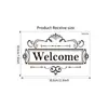 Ph2705 Bem-vindo Banheiro Lavanderia Família Placa em Inglês Adesivo de Porta Transfronteiriço Removível Adesivo Decorativo de Porta